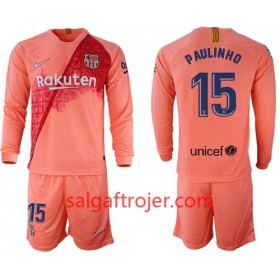 FC Barcelona Fodboldtrøjer Paulinho 15 Børn 3. sæt 2018/19 Langærmet